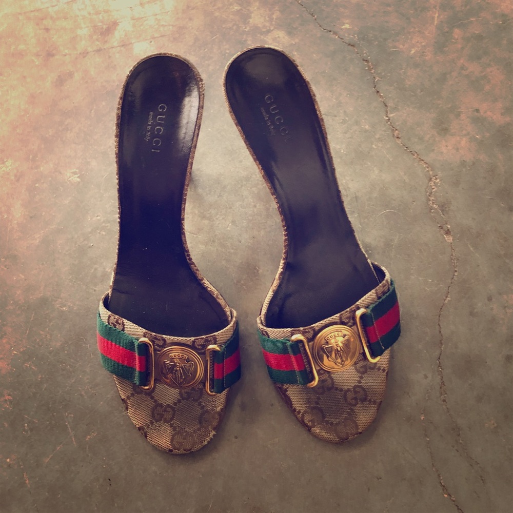 Gucci sandals with hills